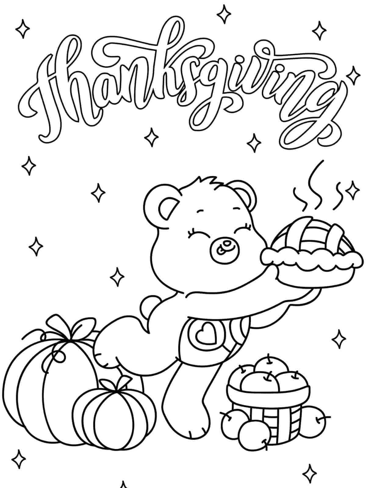 Thanksgiving Harvest Coloring Pages To Color