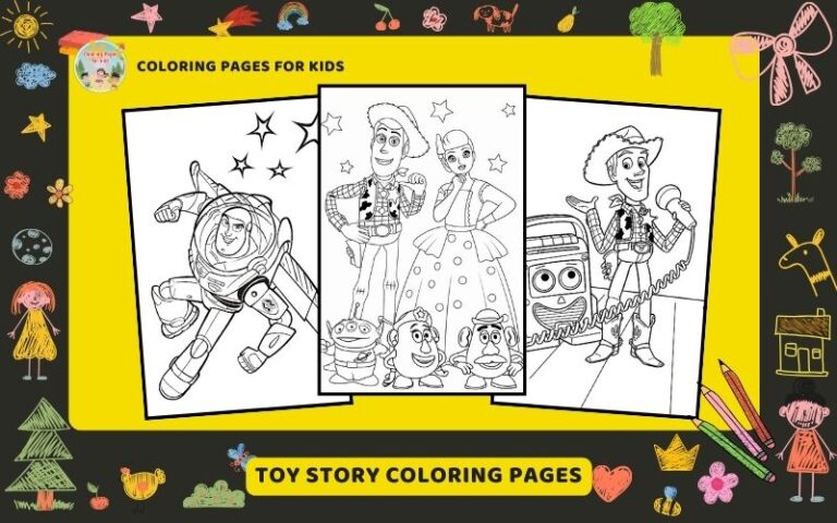 Toy Story Coloring Pages Featured Image