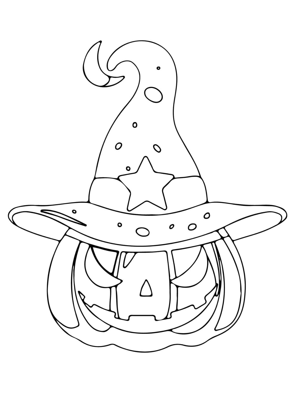 Traditional Halloween Pumpkin Coloring Sheets