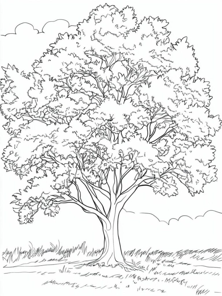 Explore cute 20+ tree coloring pages 🌳🖍️ - ColoringPagesForKids.net