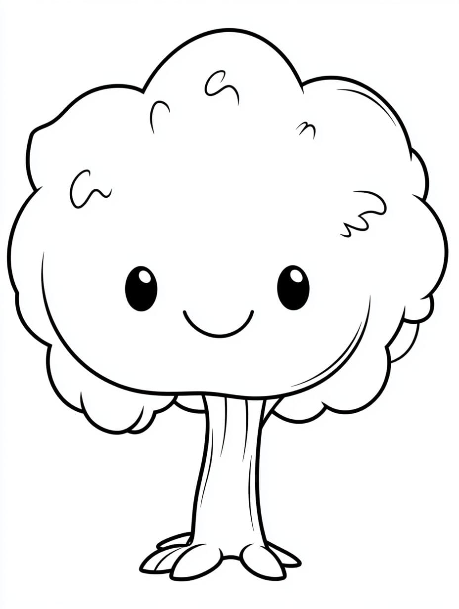 Tree With Roots Coloring Pages