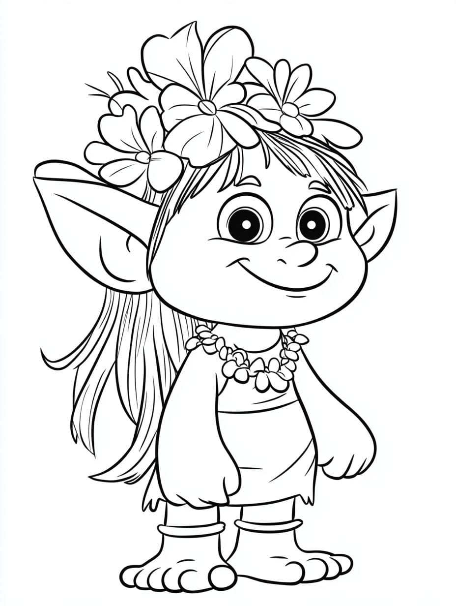 Trolls Creek World Tour Coloring Pages