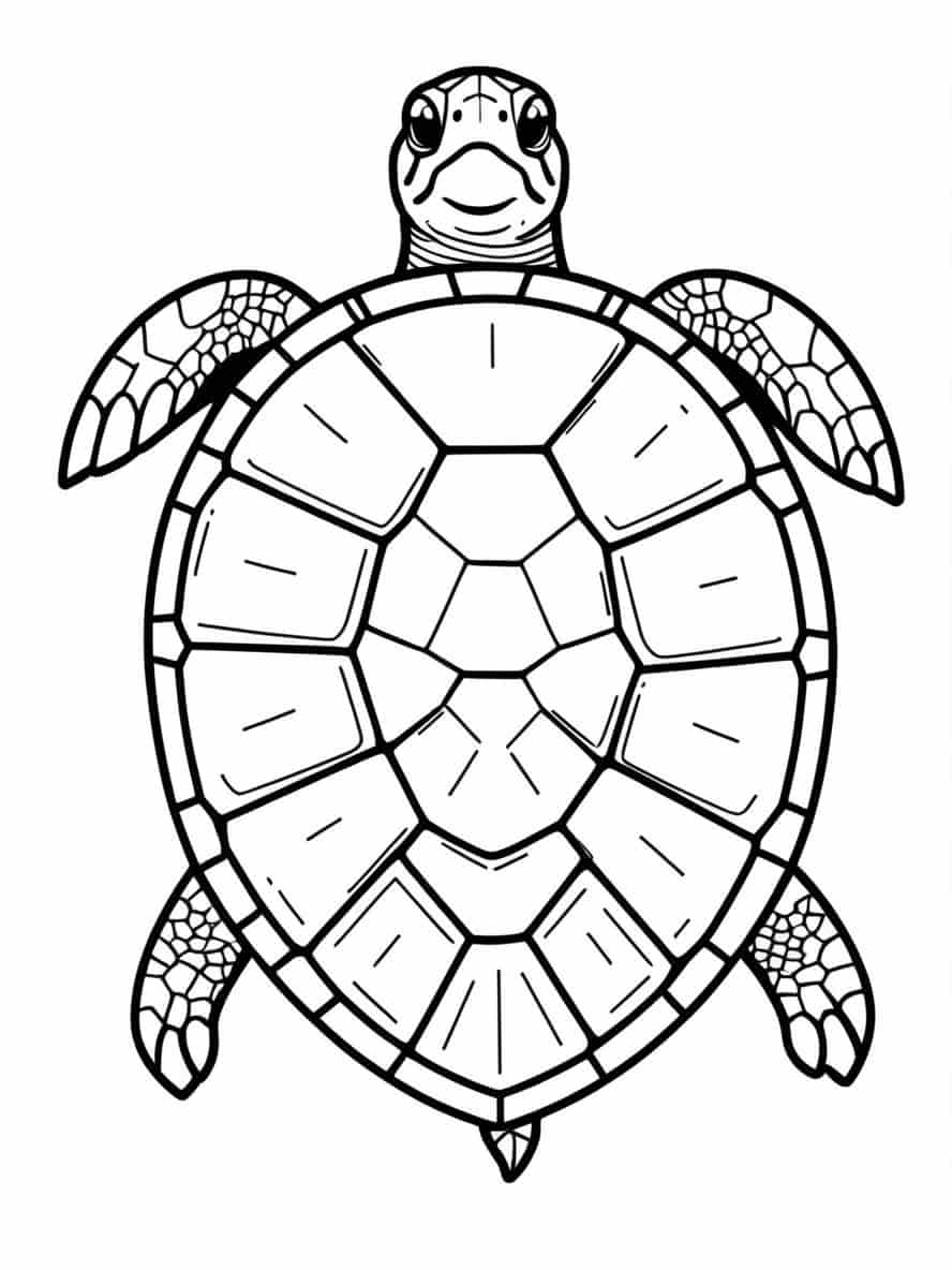 Turtle Shell Coloring Pages