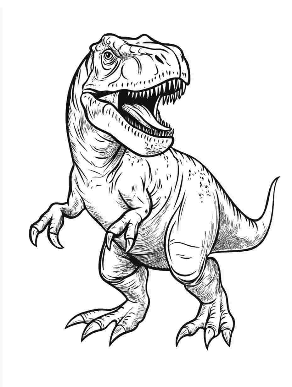 Tyrannosaurus Coloring Page