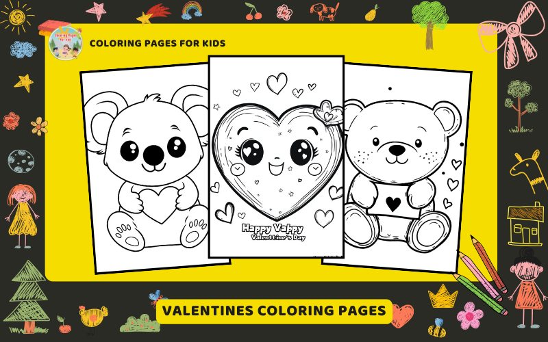 Valentines Coloring Pages Featured Image