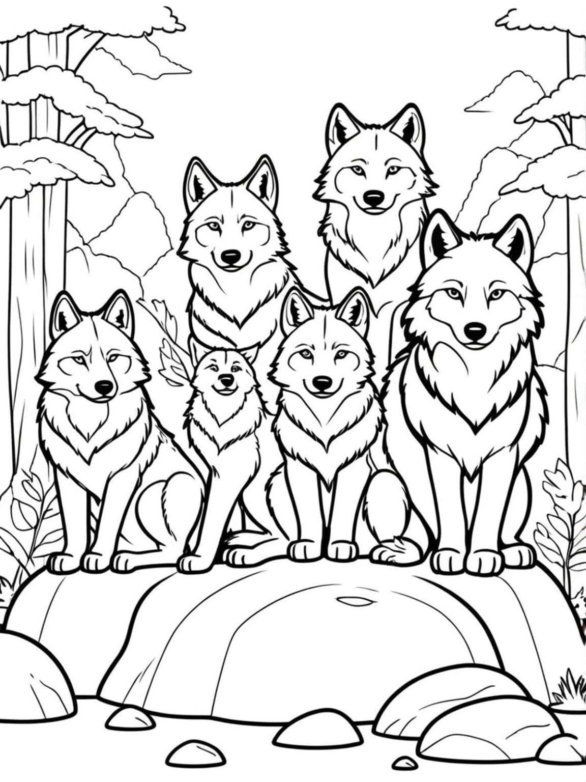 Top 30+ free wolf coloring pages for fun 🎨🐺