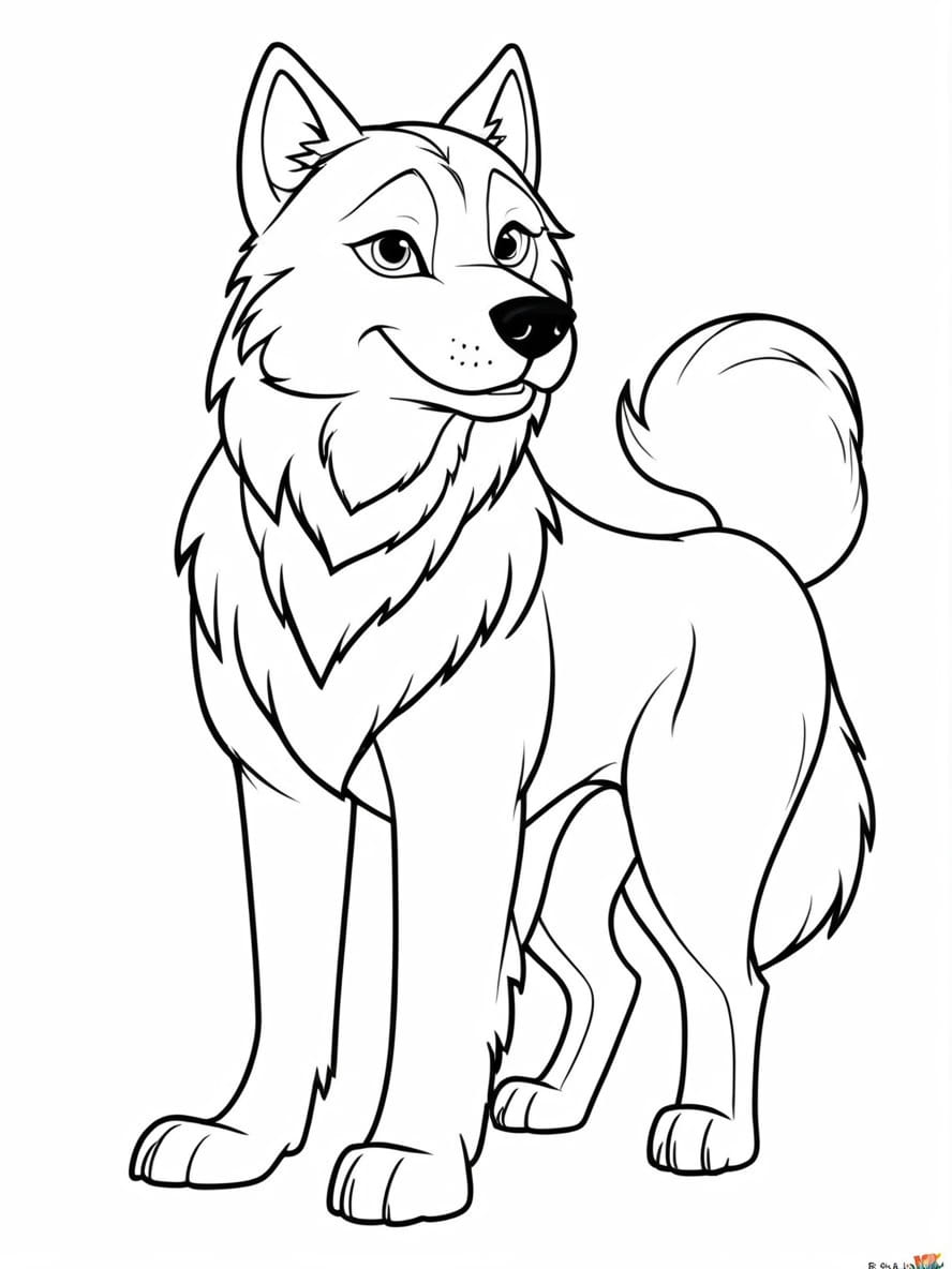 Wolfdog From Balto Movie Coloring Pages