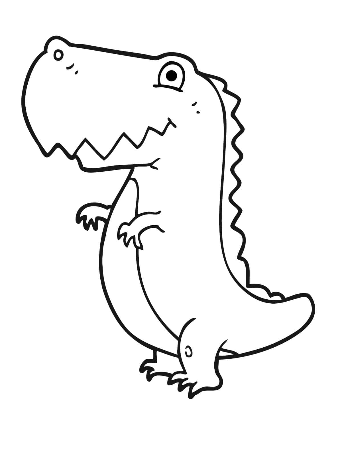 Adorable Dinosaur Coloring Sheets For Kids