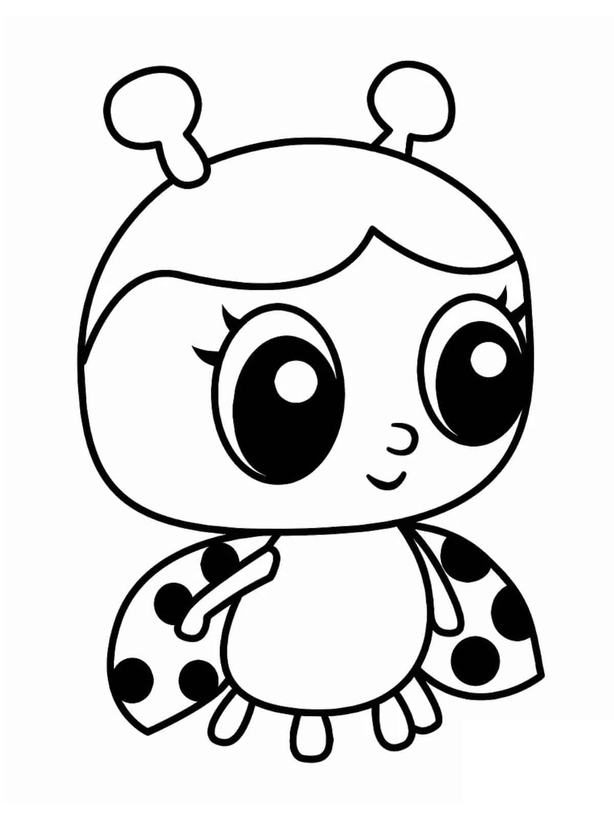 Adorable Ladybug Coloring Sheets