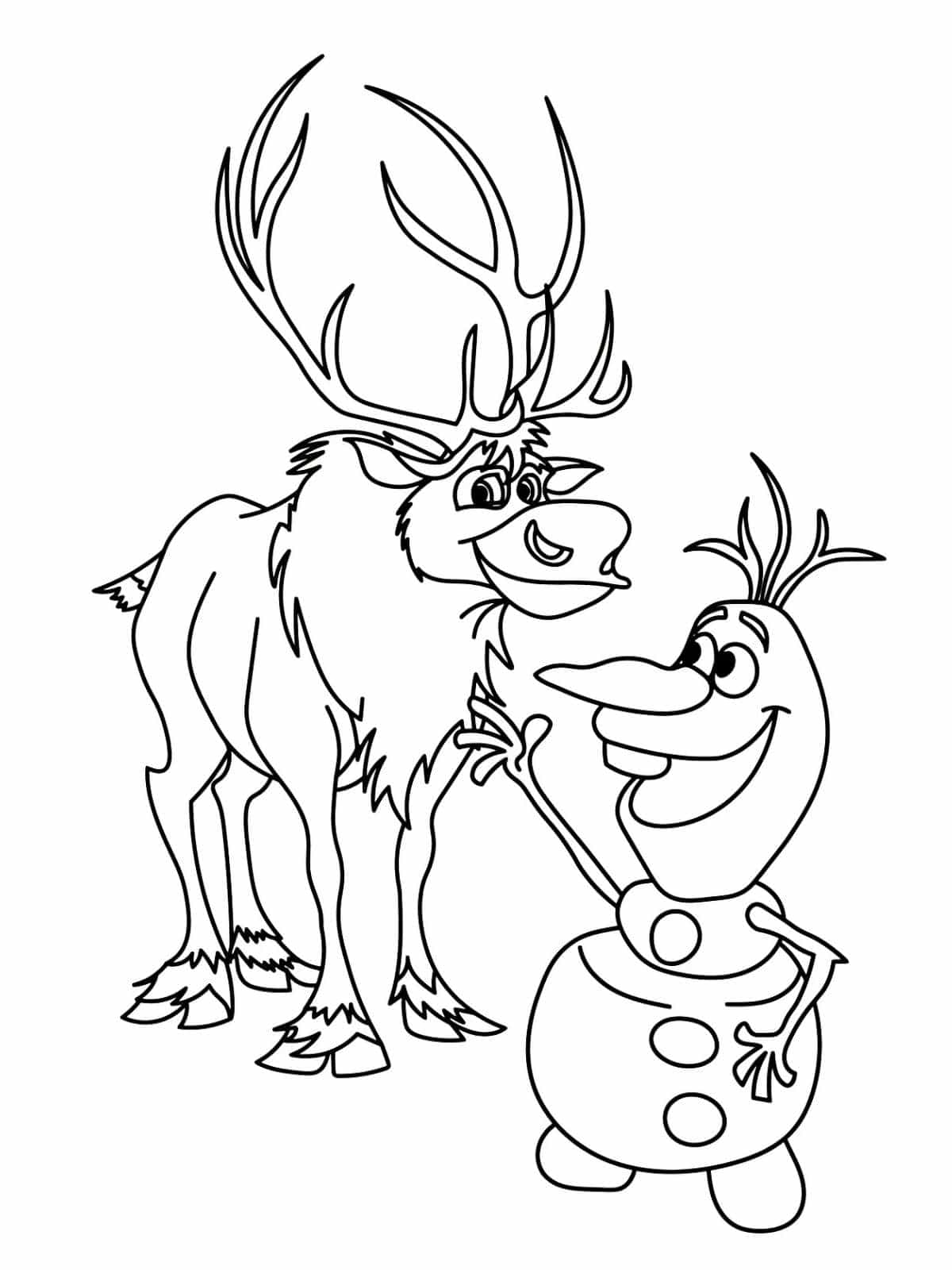 Adorable Olaf Coloring Sheets