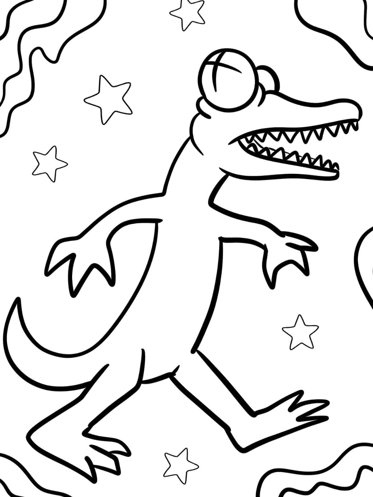 Adorable Rainbow Friends Coloring Pages