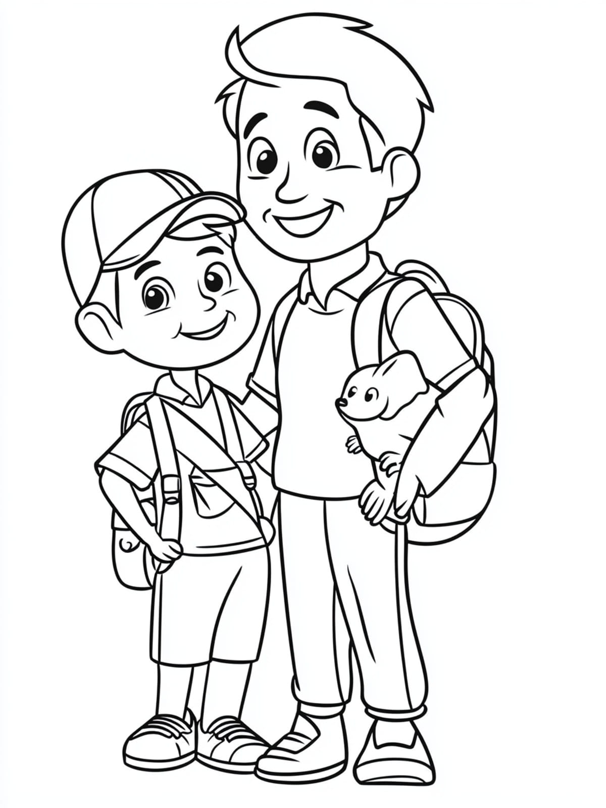 Adventure Dad Fathers Day Coloring Pages