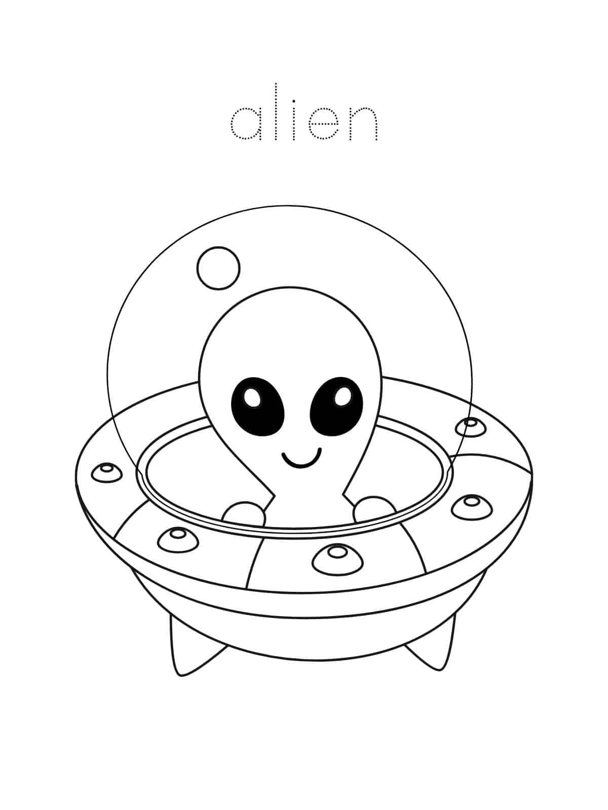 Alien Coloring Pages