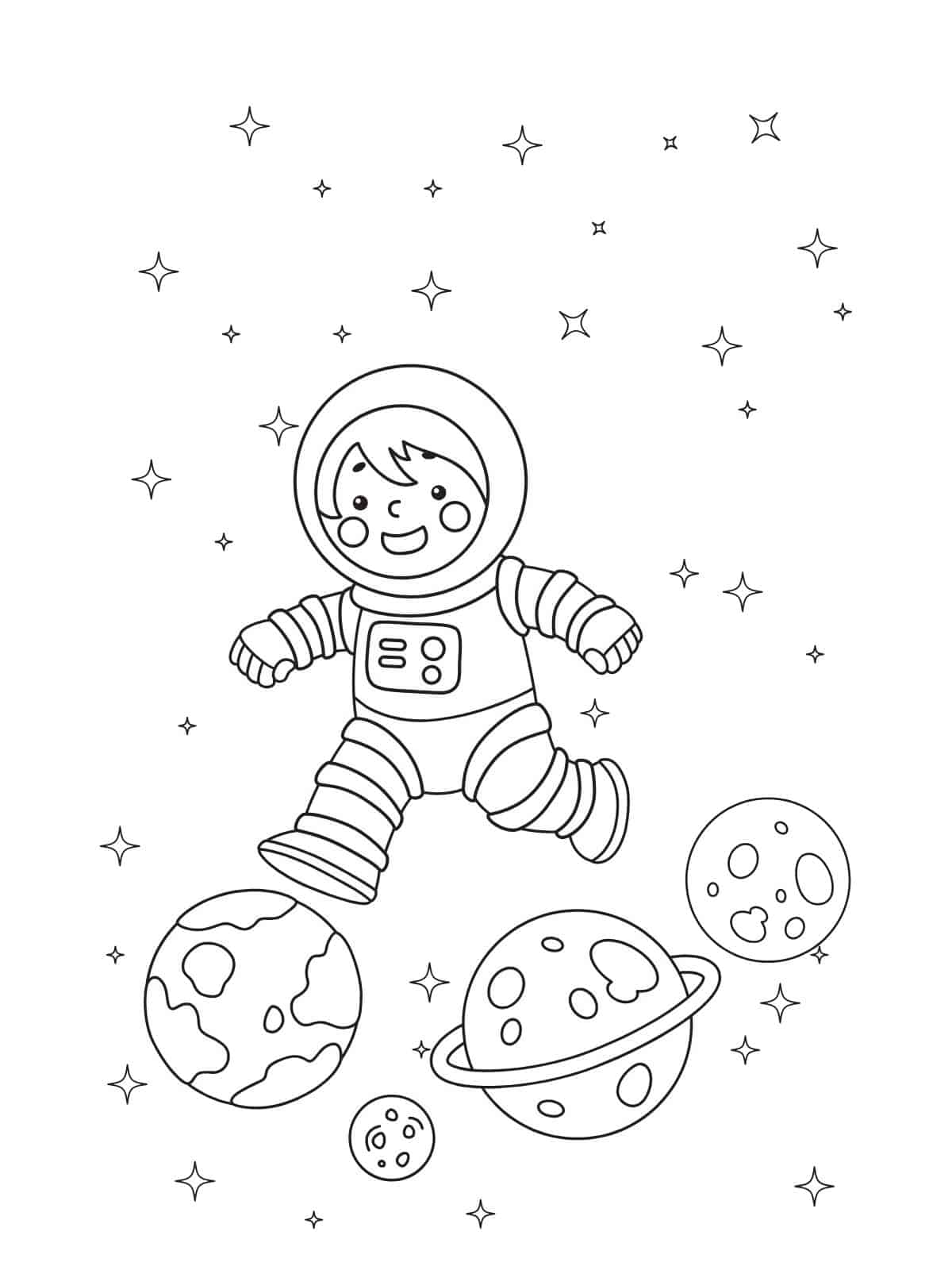 Astronaut Coloring Pages