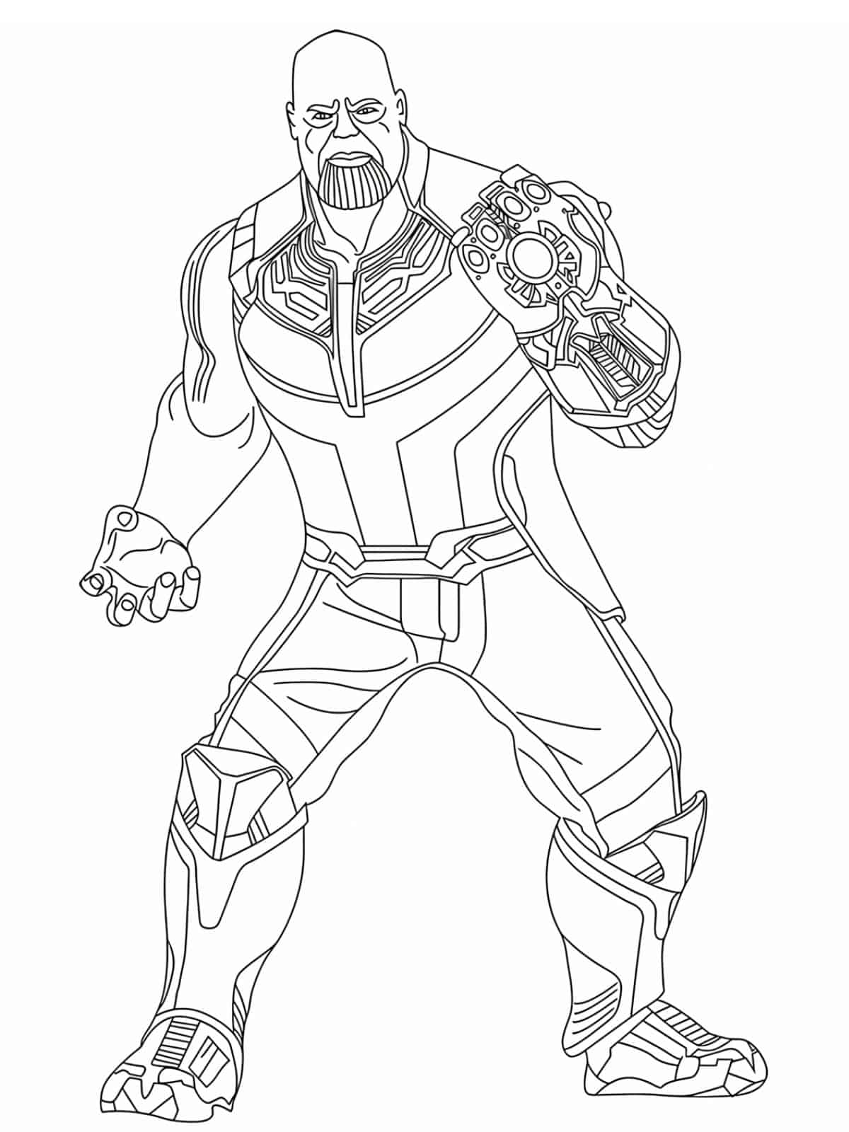 Avengers Thanos Coloring Sheets