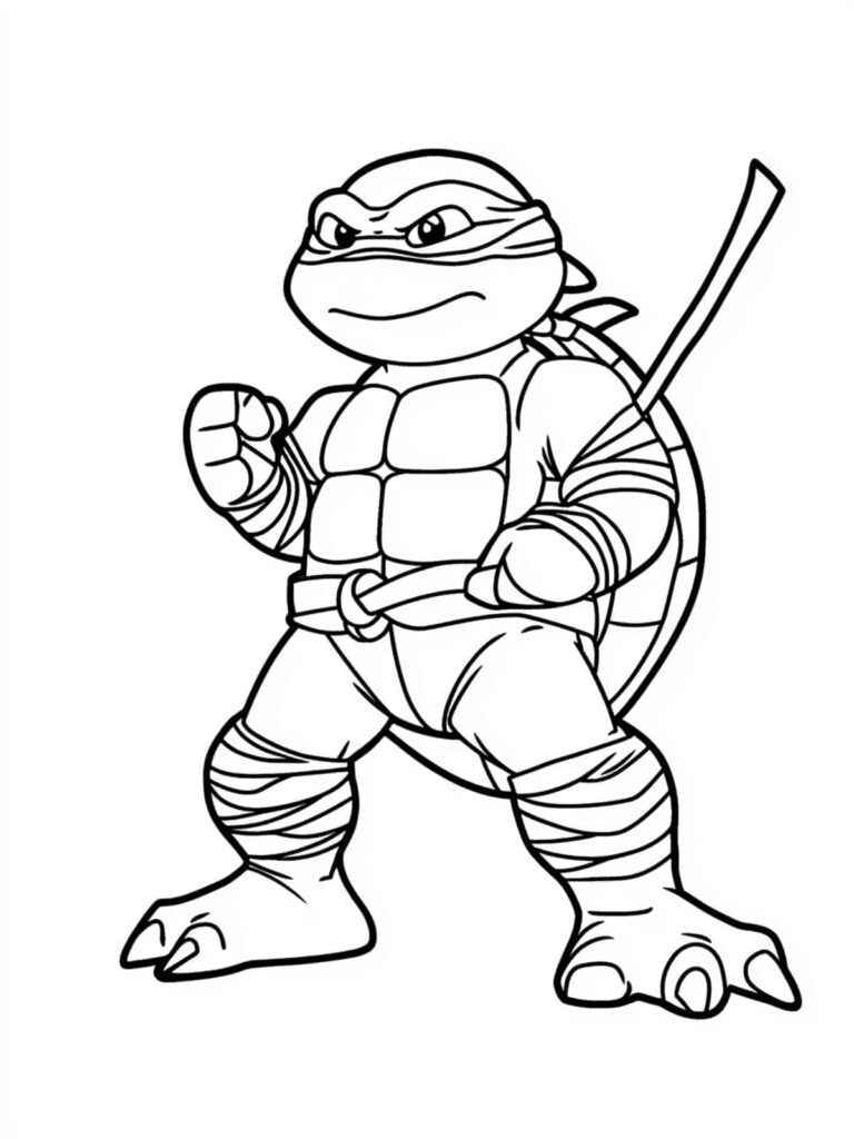 Discover 20 Free Ninja Turtles - Baby Ninja Turtles Coloring Page 768x1024 