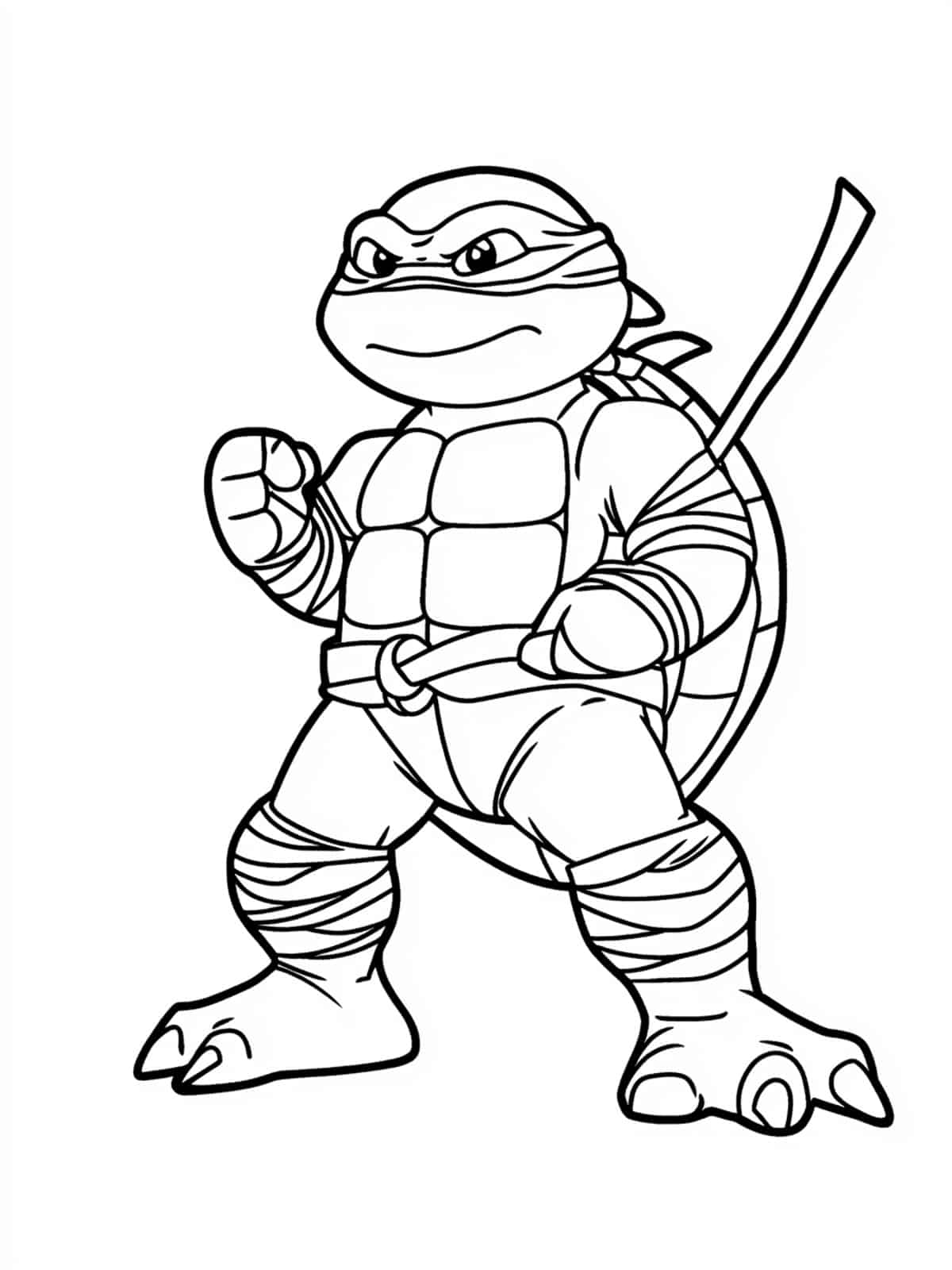 Baby Ninja Turtles Coloring Page