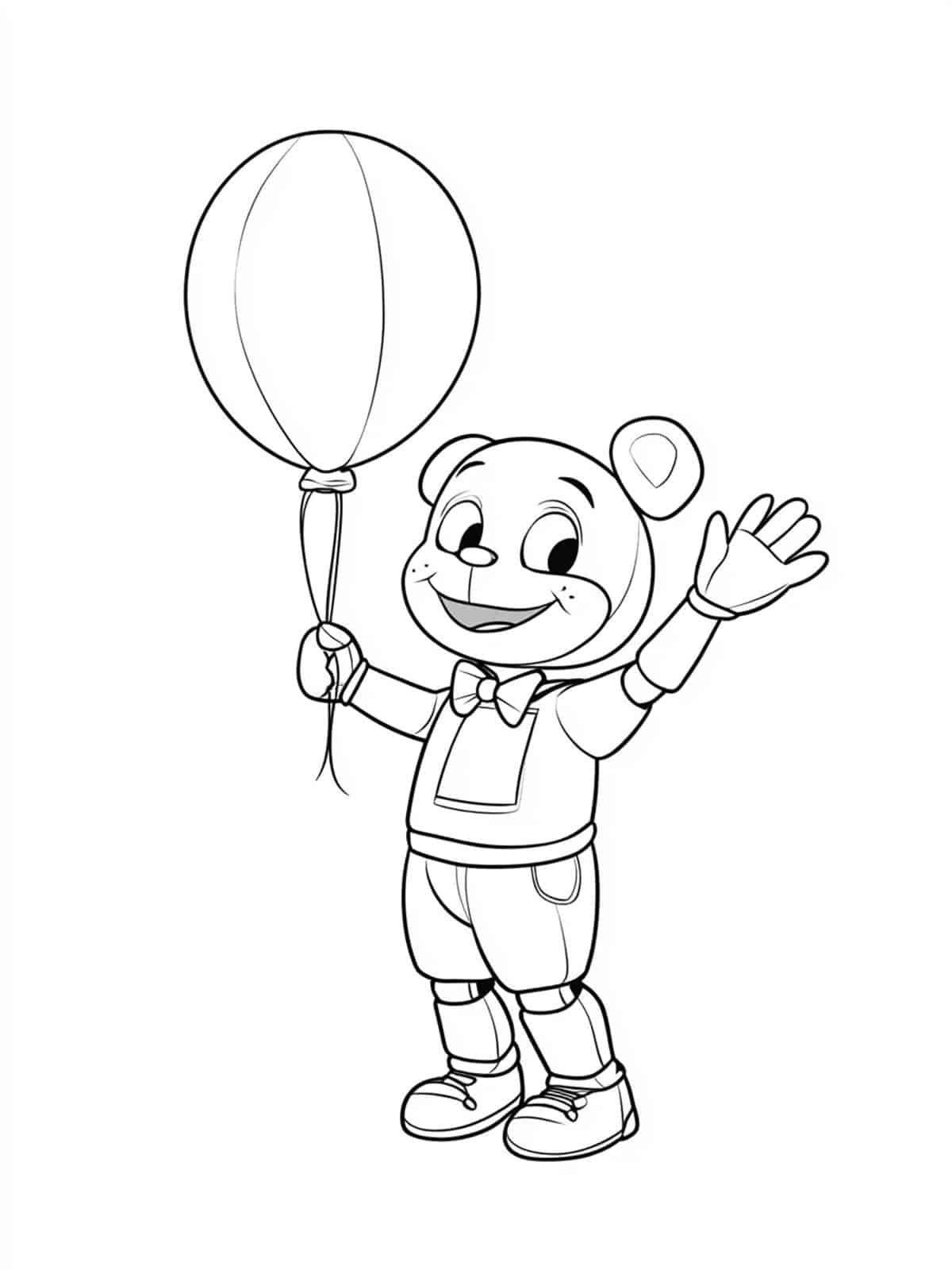 Balloon Boy Five Nights At Freddys Coloring Page