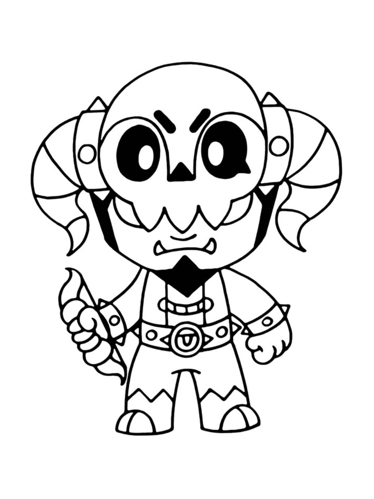 Barley Brawl Stars Coloring Page