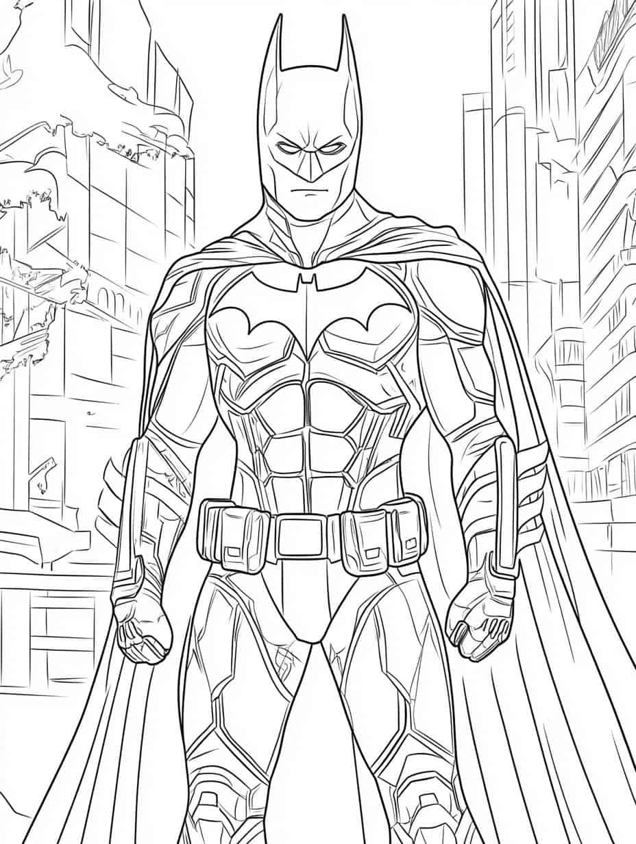 Batman And His Allies Coloring Pages