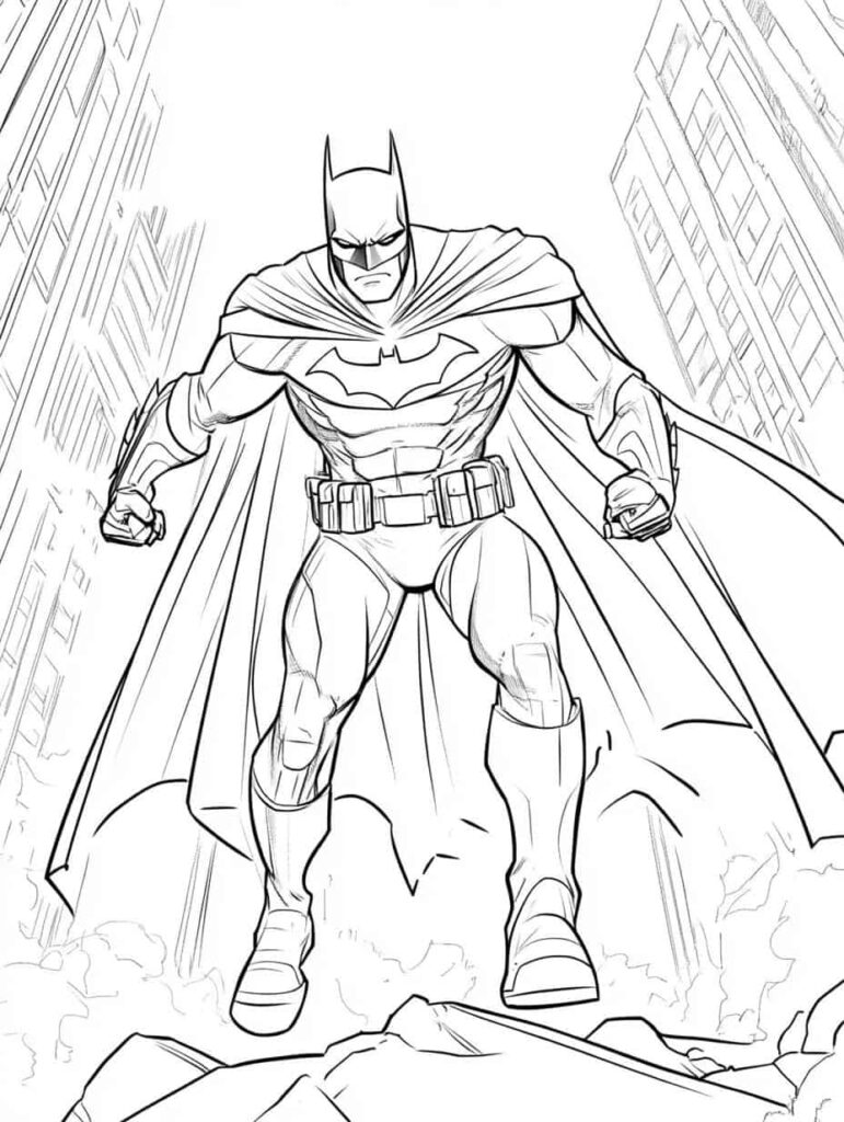 Dynamic 25  Batman Coloring Pages for Fans 🎨🦇 Coloringpagesforkids net