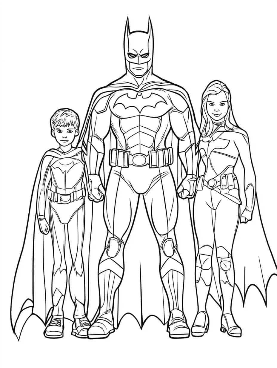 Batman Family Coloring Pages