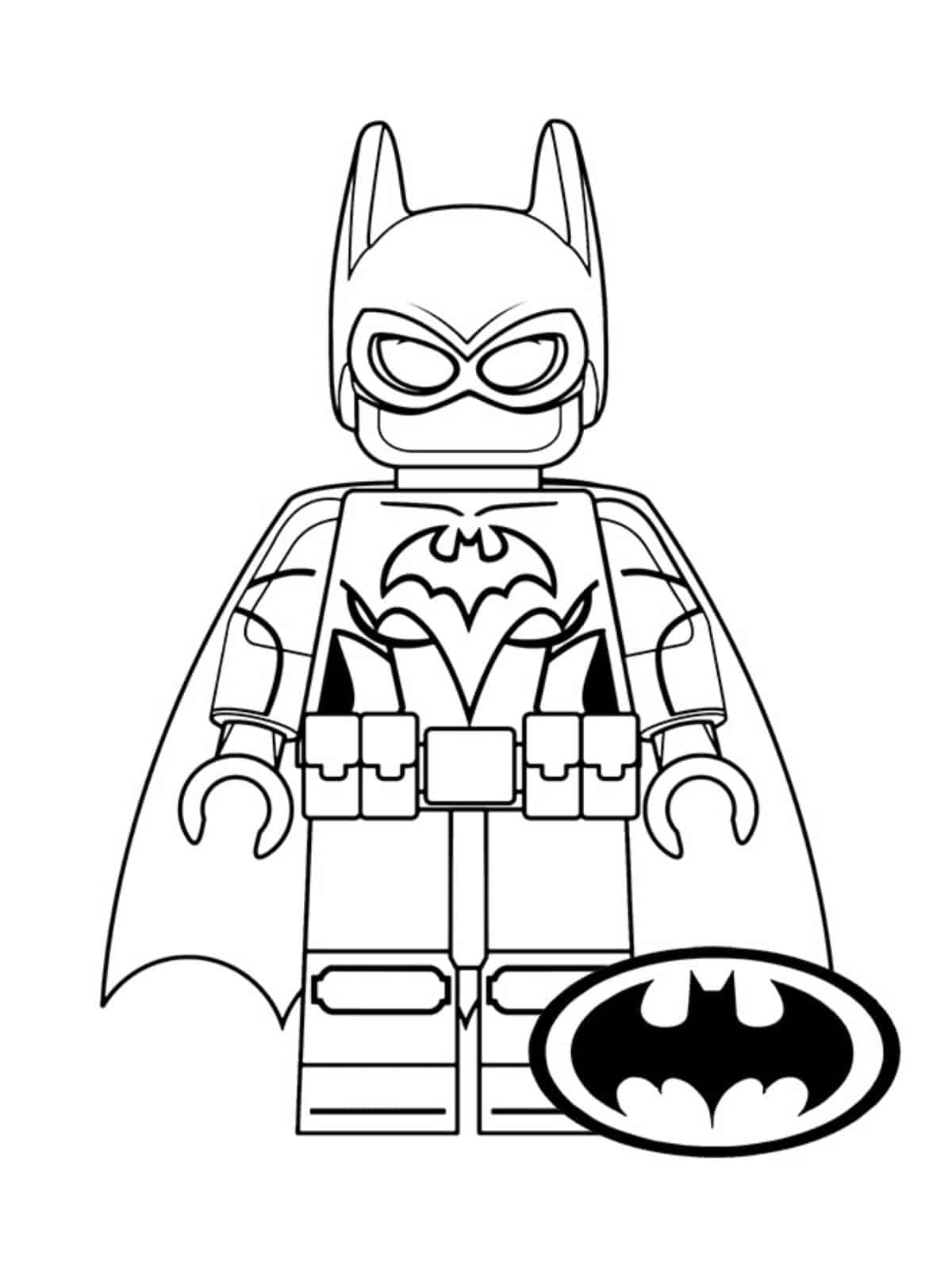 Batman Lego Fig Coloring Pages