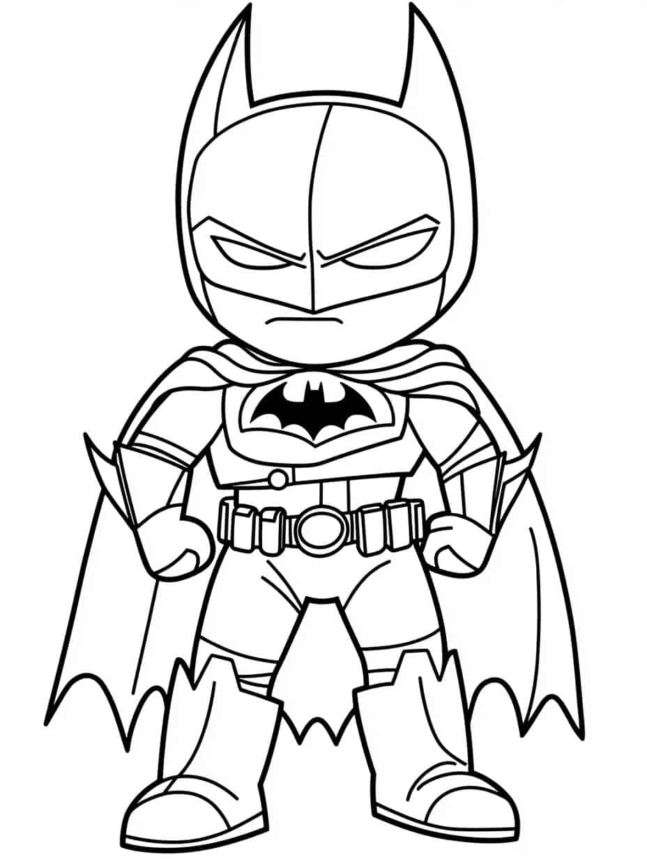 Batman With Joker Coloring Page