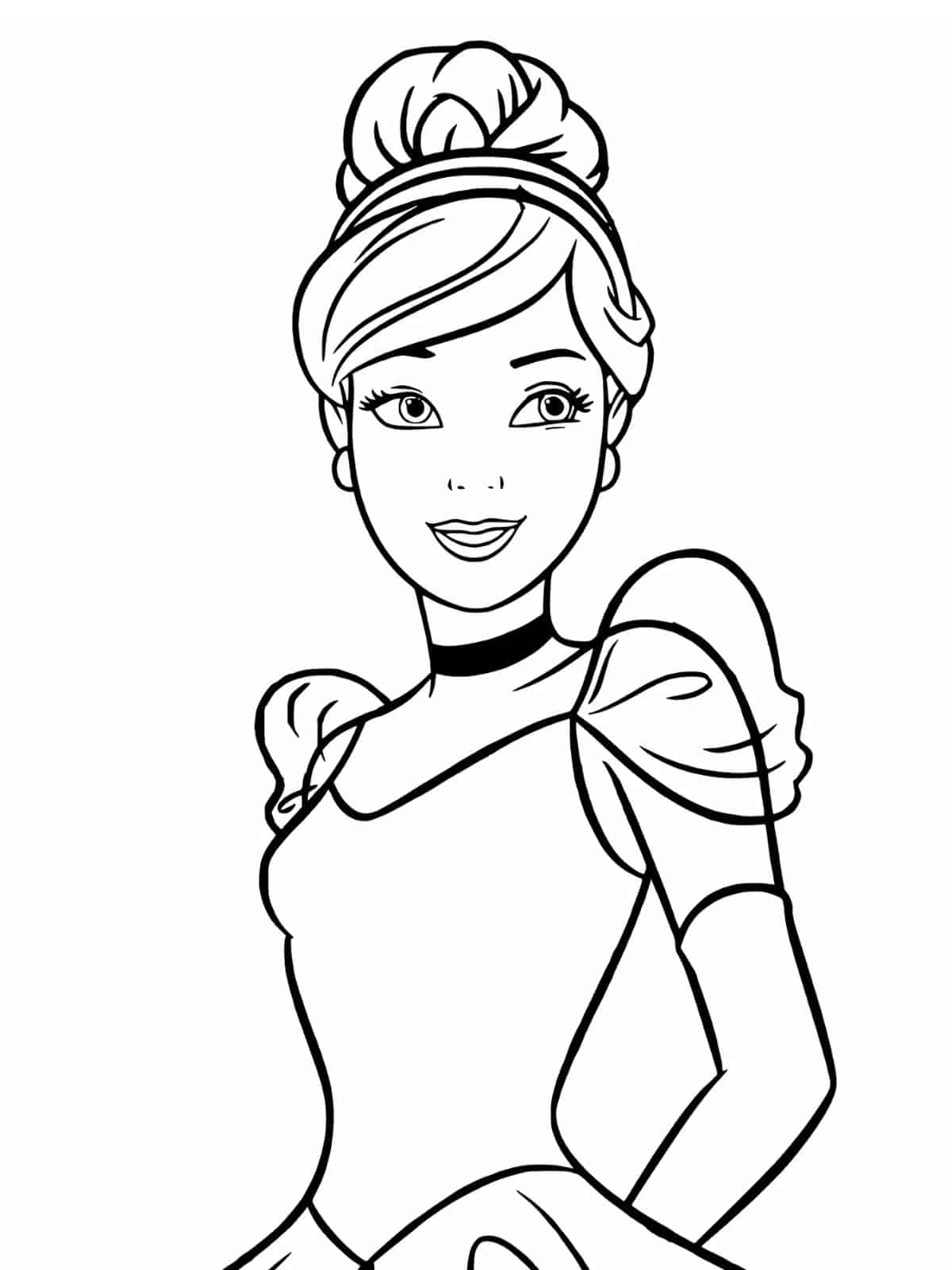 Beautiful Cinderella Coloring Pages