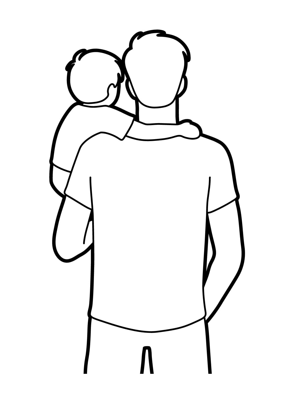 Best Dad Ever Coloring Pages