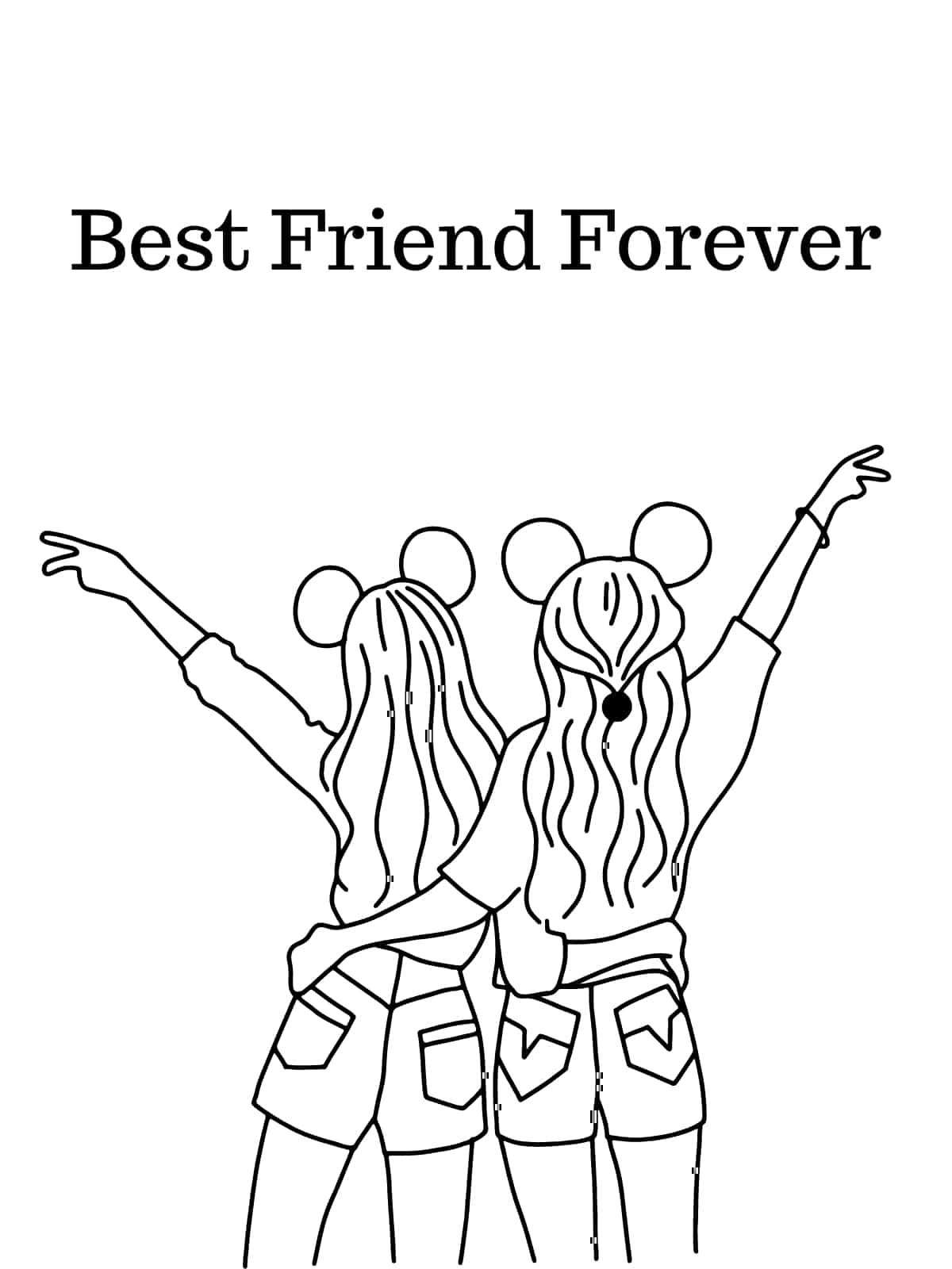 Best Friend Coloring Pages