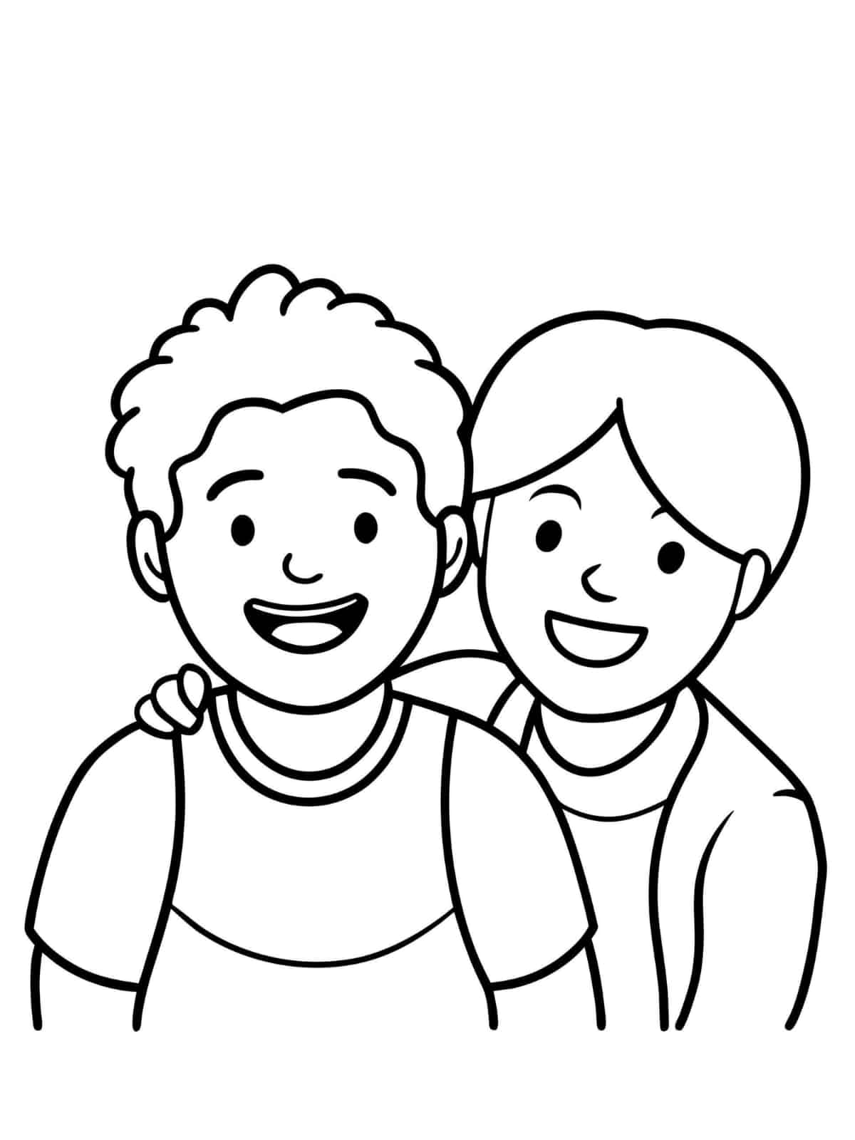 Best Friends Forever Coloring Pages