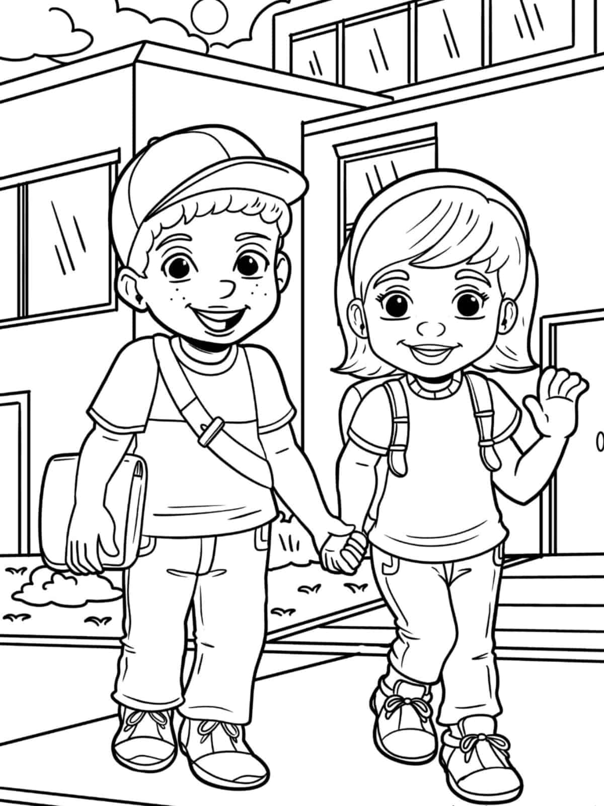 Best Friends Talking Coloring Sheets