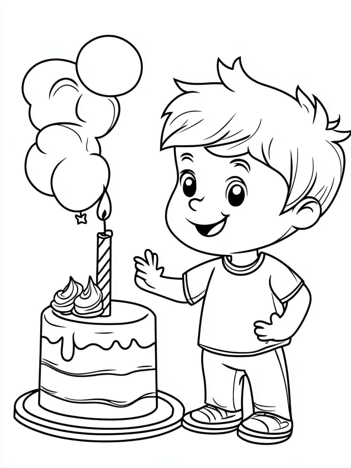 Birthday And Children Coloring Pages