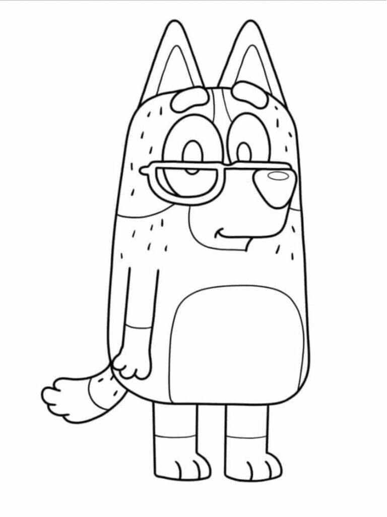 30 Free Printable Lovely Bluey Coloring Pages - Coloringpagesforkids.net