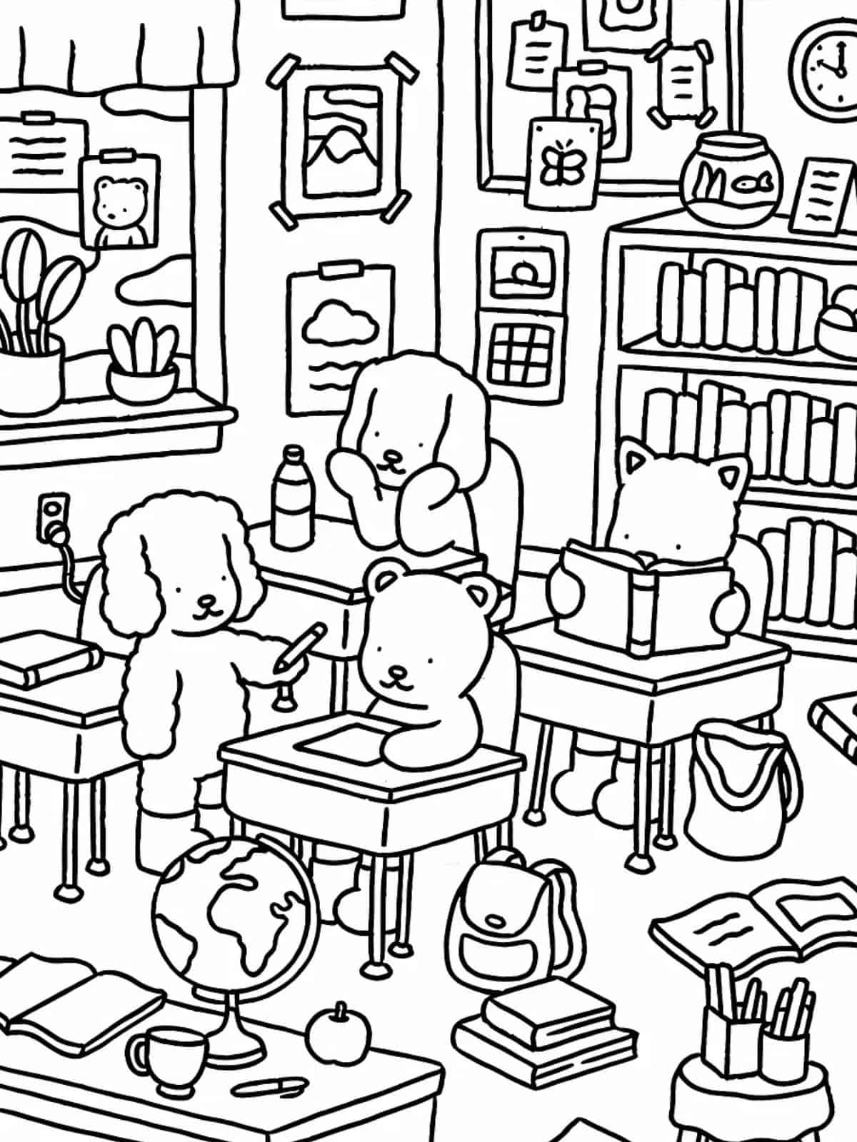 Bobbie Goods At Schools Coloring Pages