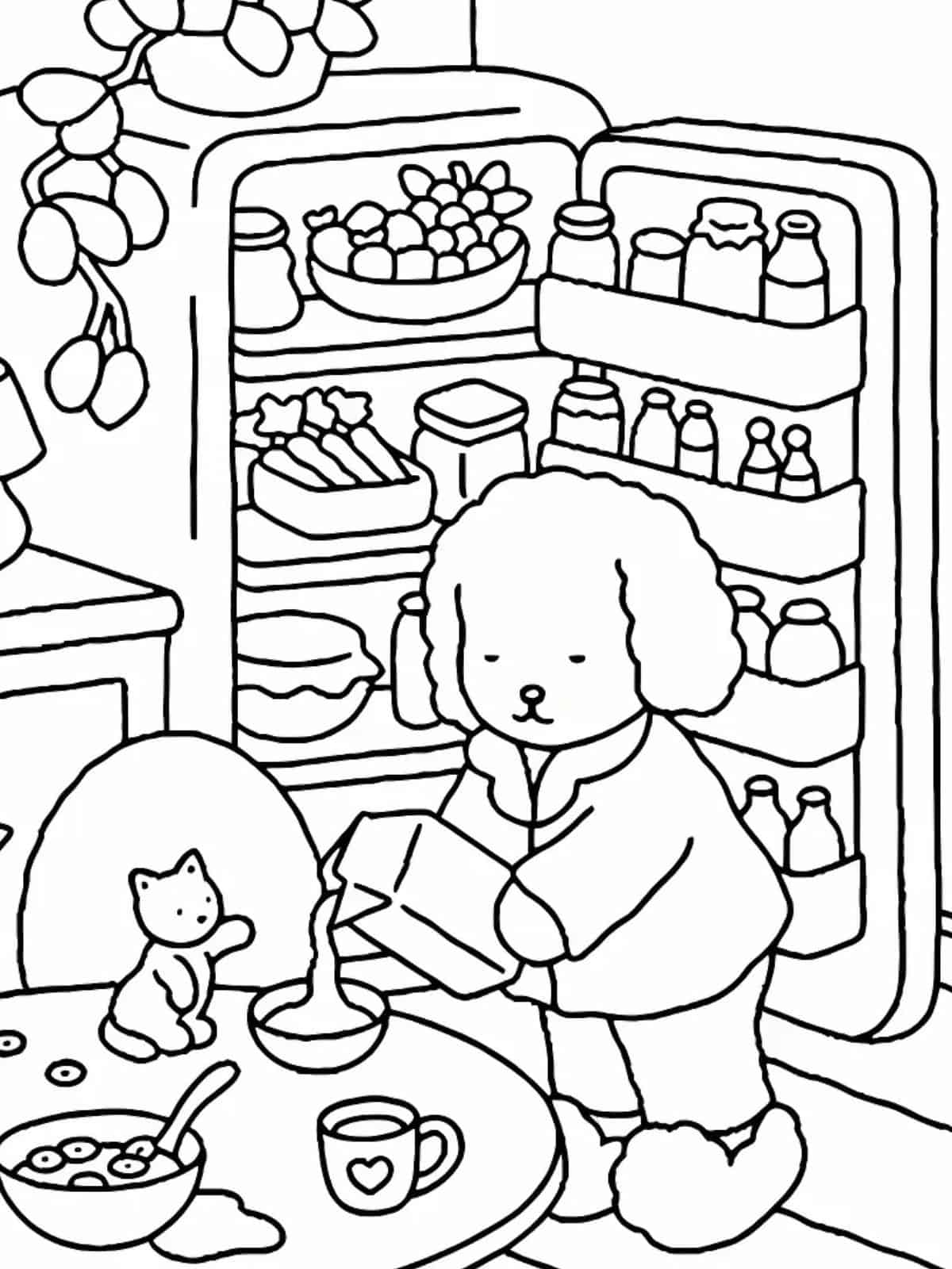 Bobbie Goods Breakfast Coloring Pages