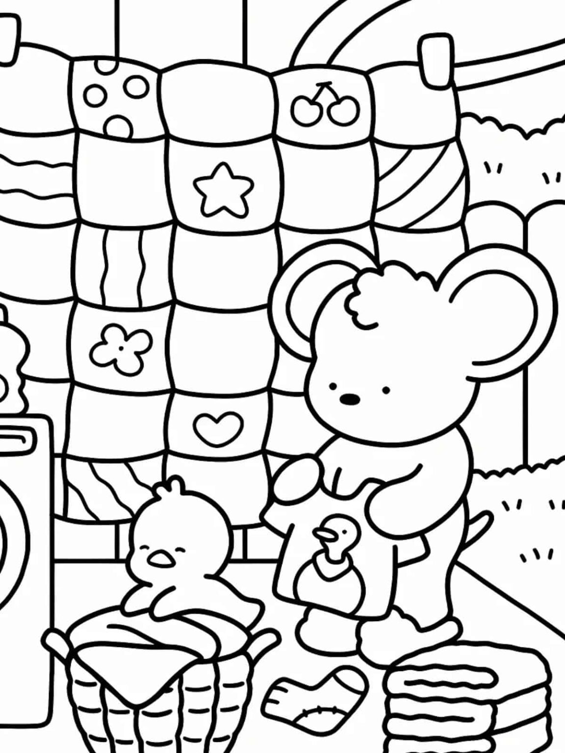 Bobbie Goods Coloring Pages with - Bobbie Goods Coloring Page For Toddlers 1152x1536 