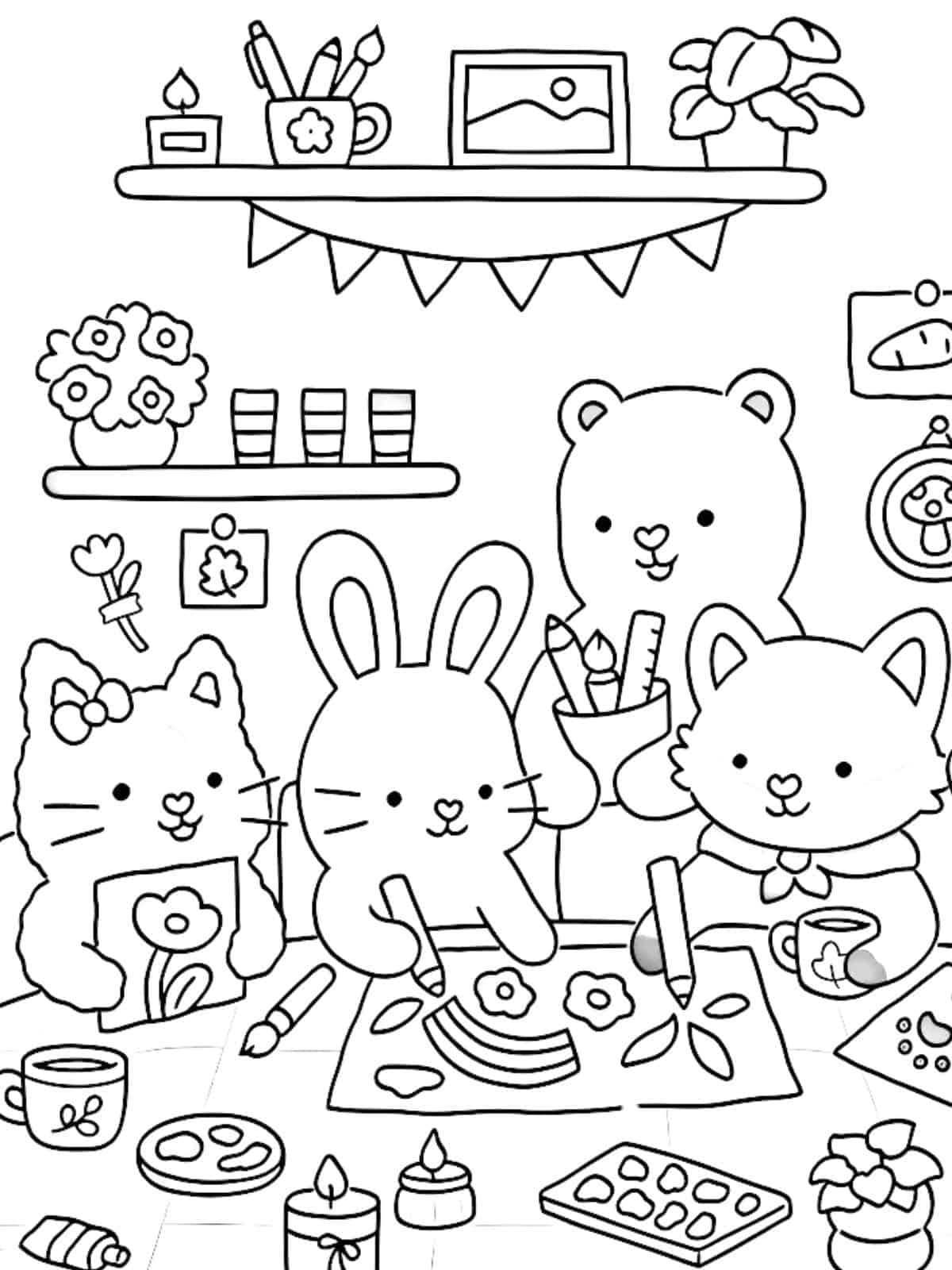 Bobbie Goods Painting Coloring Pages