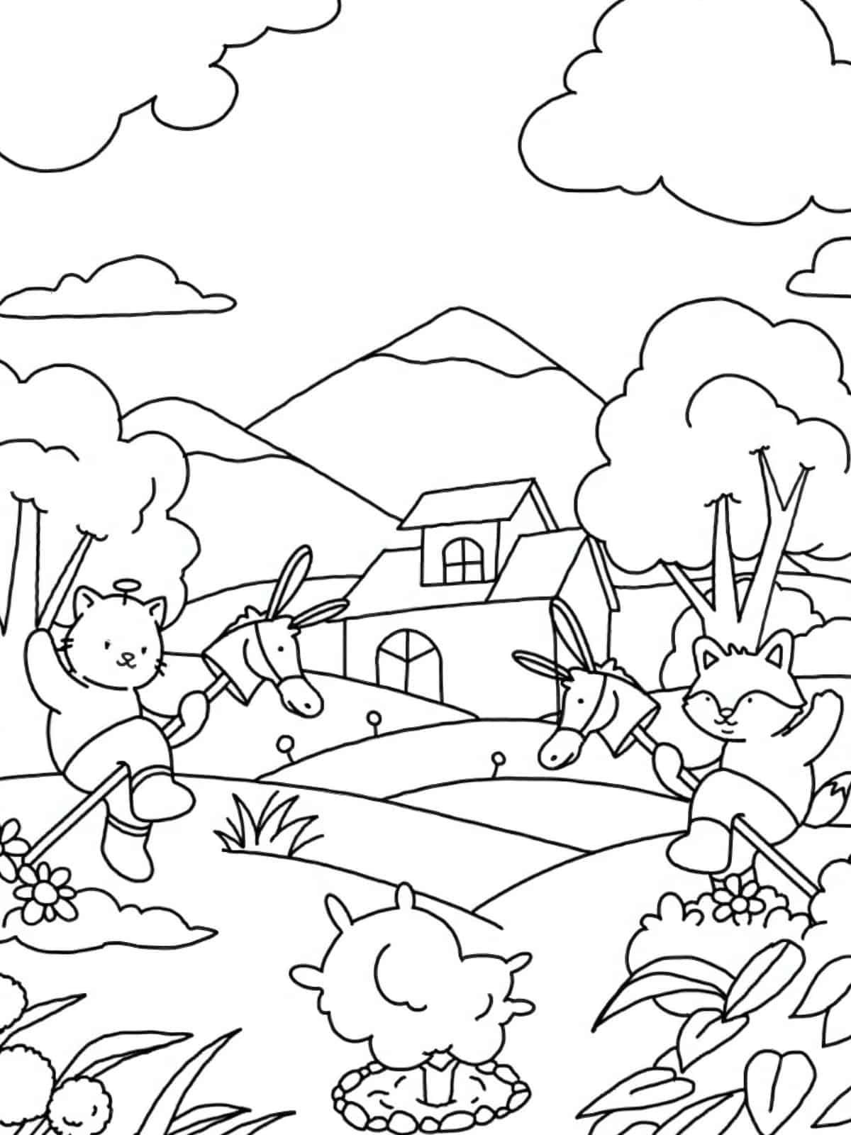 Bobbie Goods Playing Coloring Pages