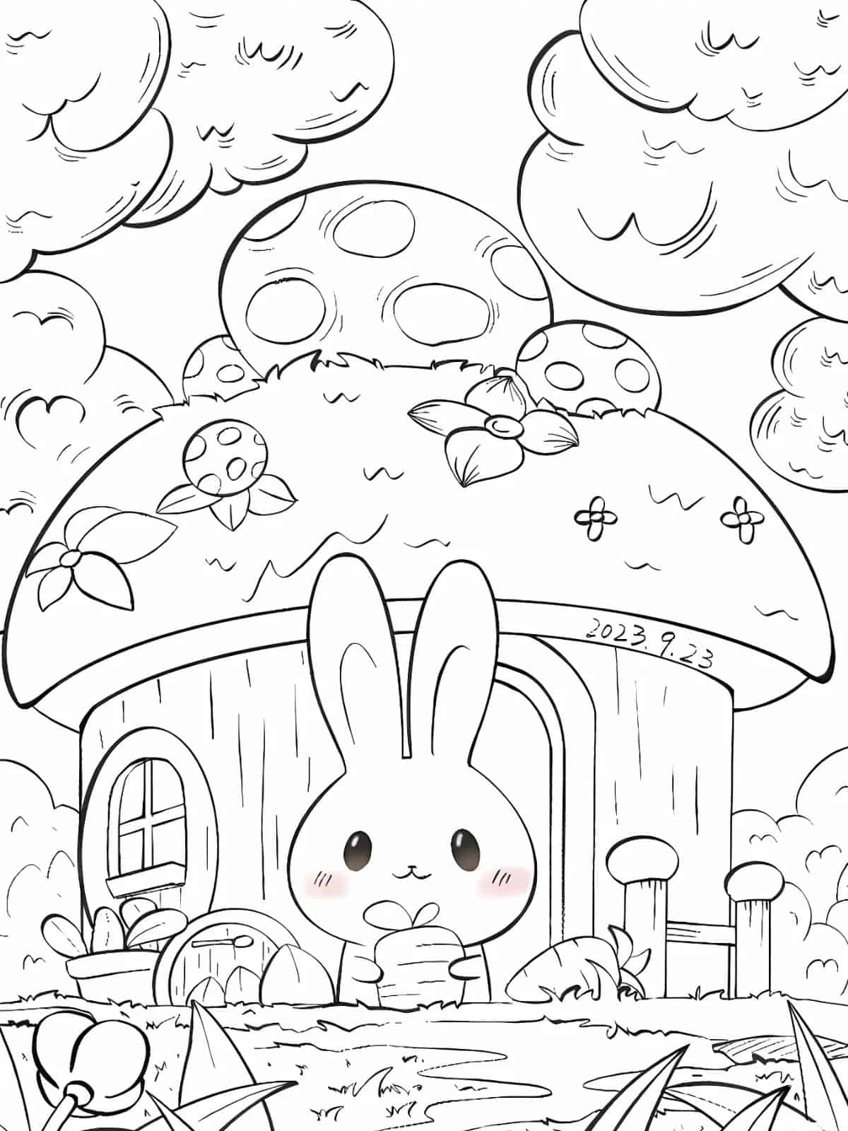 Bobbie Goods Rabbit Coloring Pages