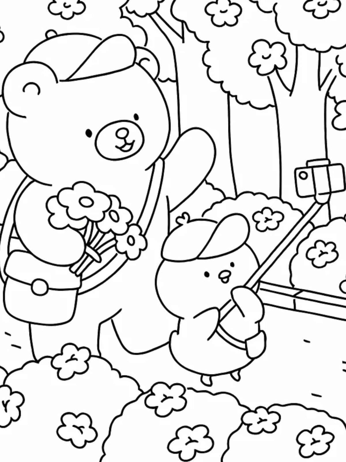 Bobbie Goods Coloring Pages with - Bobbie Goods Spring Coloring Pages 1152x1536 