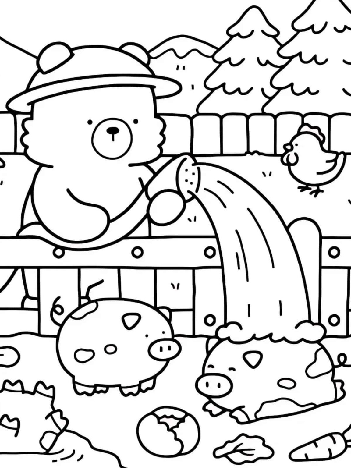 Bobbie Goods Coloring Pages with - Bobbie Goods Watering Coloring Pages 1152x1536 