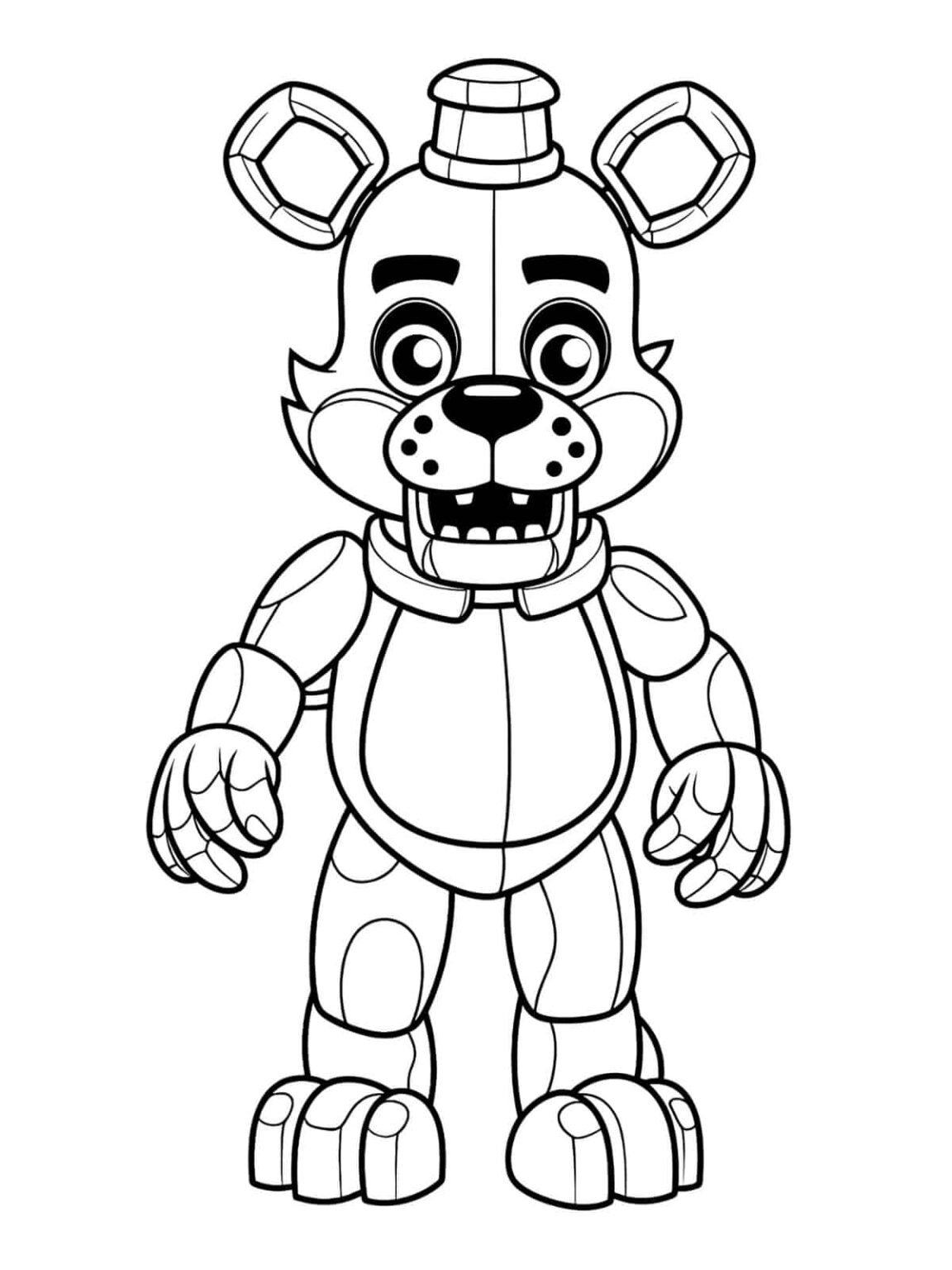 Five Nights At Freddys Coloring Pages: Artistic Nightmares! 🎭🖌️