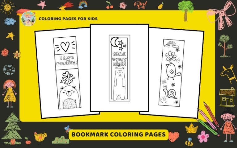 Bookmark Coloring Pages Featured Image