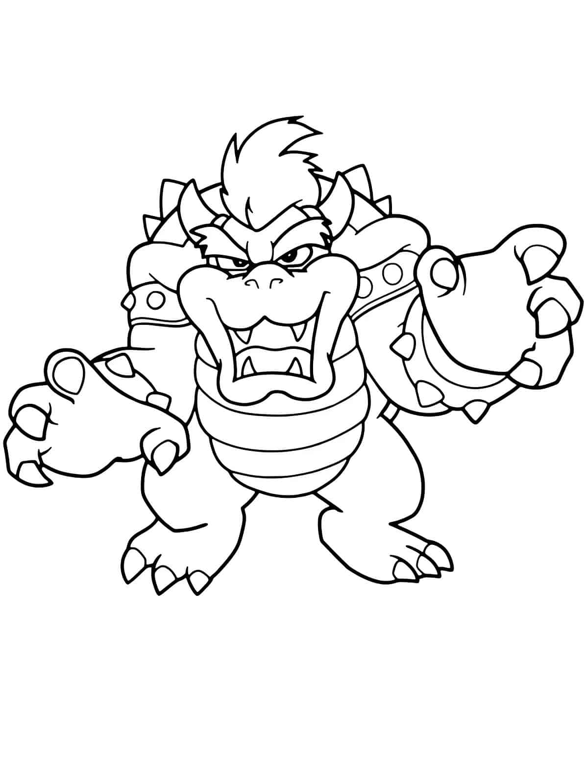 Bowser Koopa Coloring Sheets