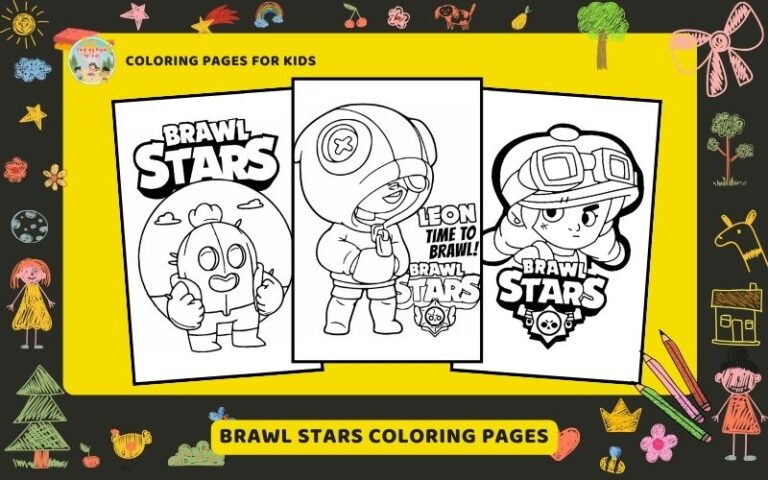 Brawl Star Coloring Pages Featured Image