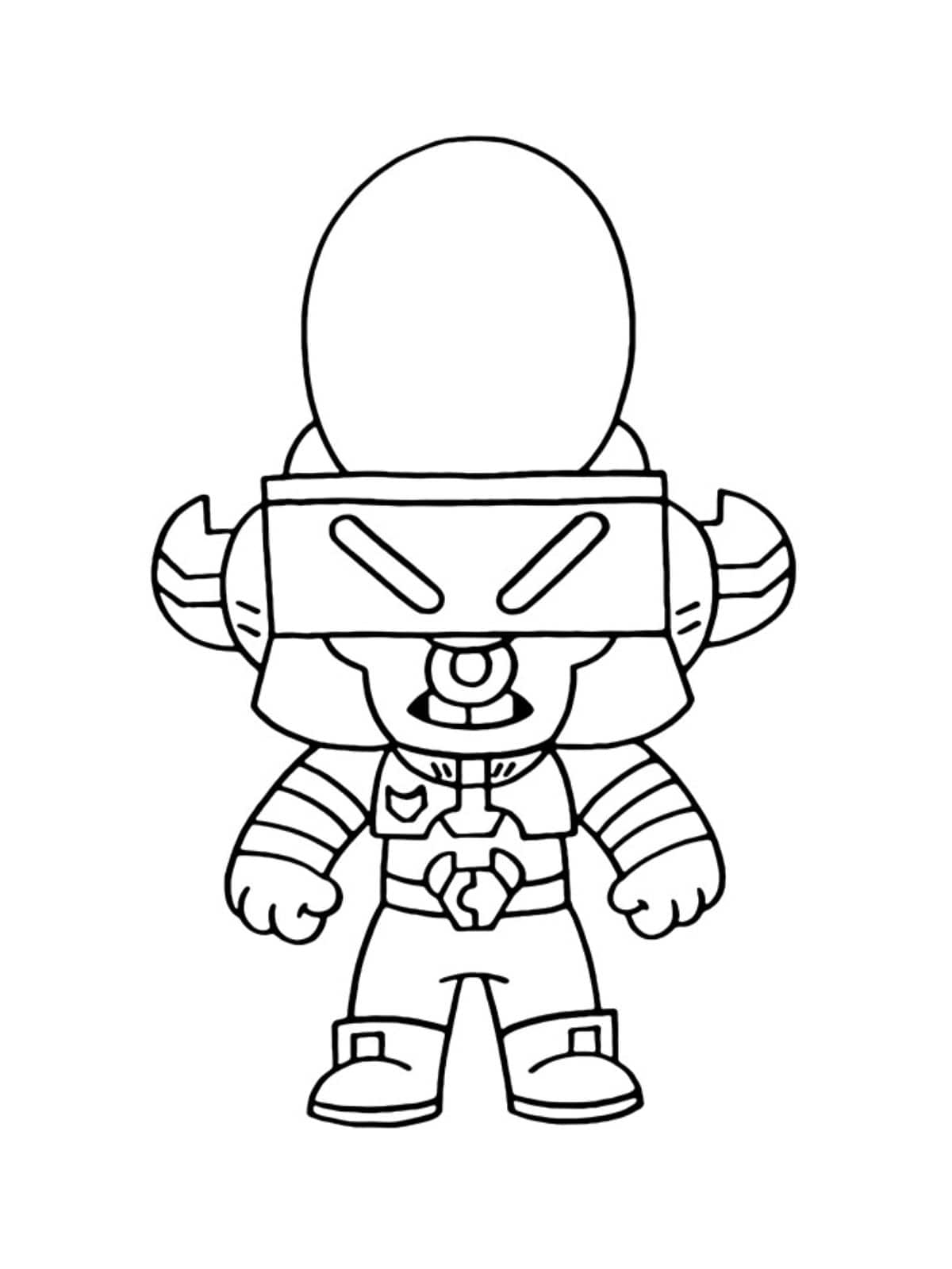 Brawl Stars Brawl Ball Coloring Page