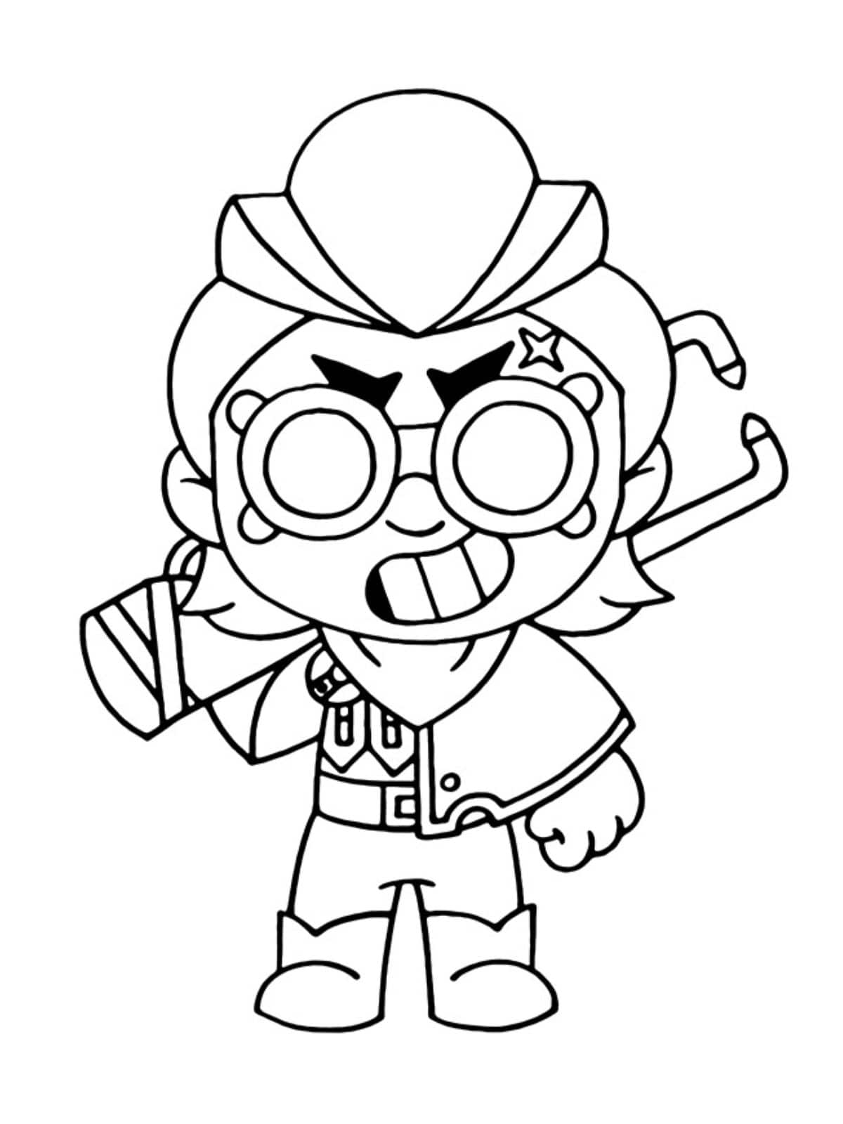 Brawl Stars Easy Coloring Pages