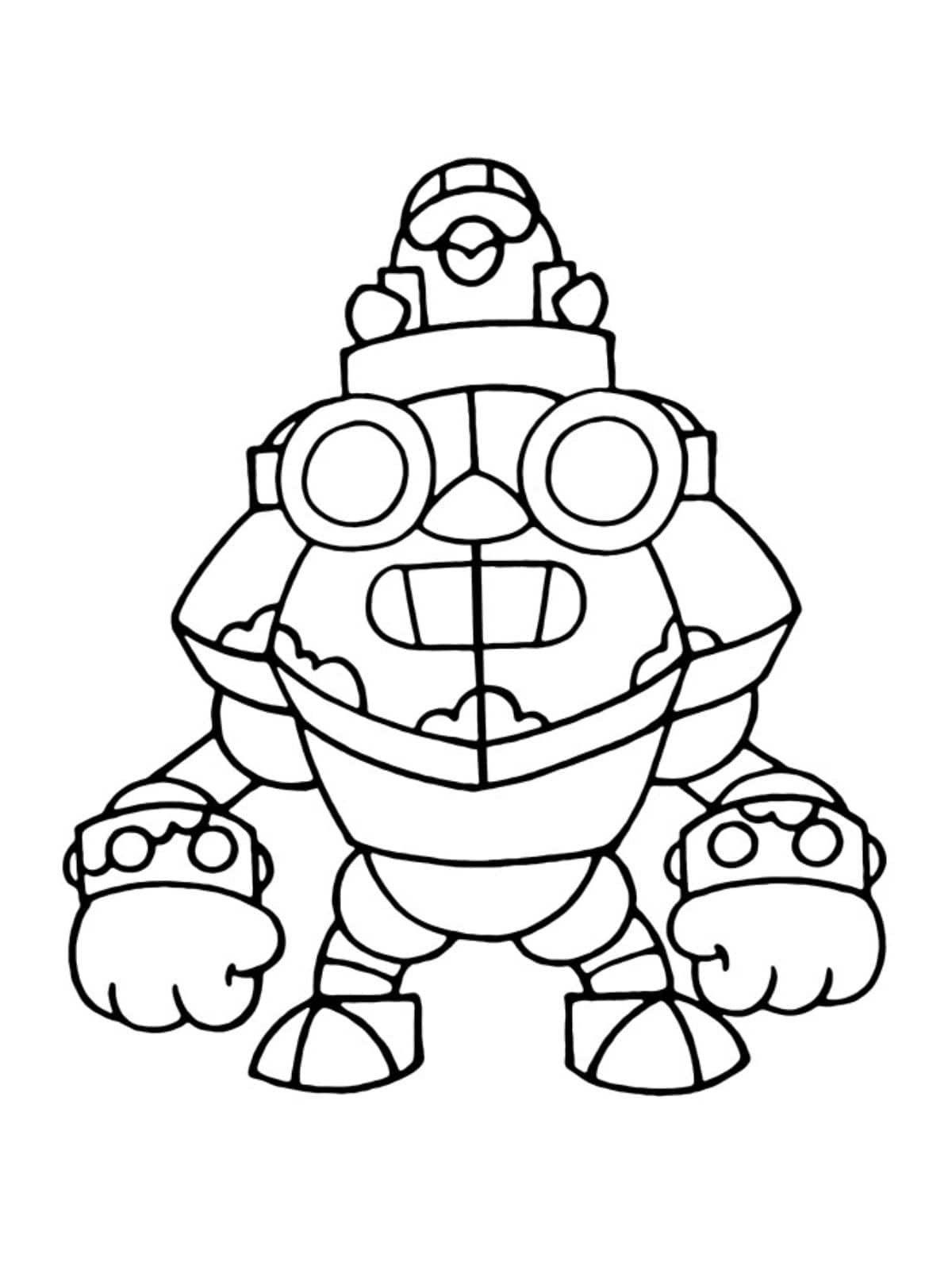 Brawl Stars Gem Grab Coloring Page